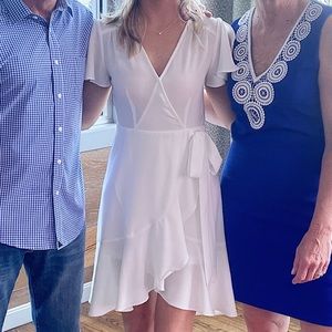 White Knee Length Dress